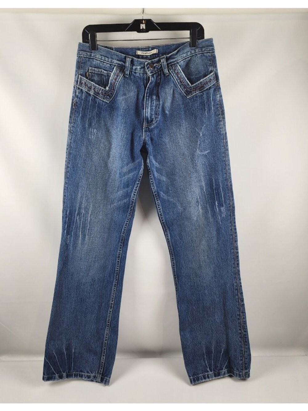Flypaper Jeans Mens 32x33 Bootcut Medium Wash Flap Pocket